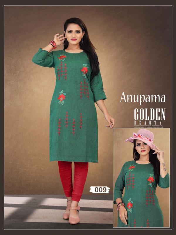 Aagya Anupama Fancy Cotton Embroidery Silk Kurti